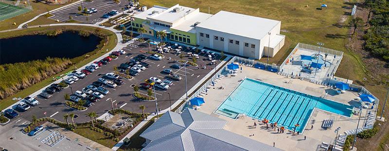 Ann & Chuck Dever Regional Park Pool Aerial